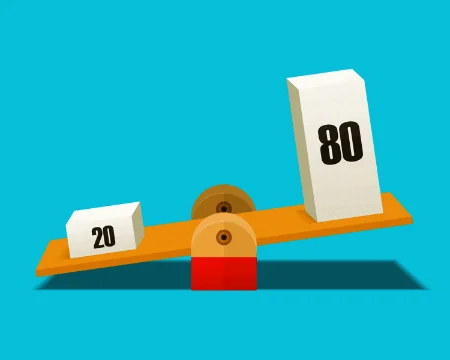 قانون 80/20؛ میان‌بر شما به بهره‌وری و سود بیشتر